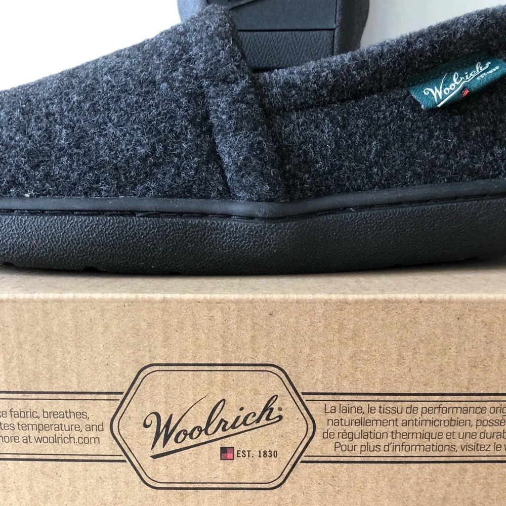 Woolrich Run Slip On Loafer Wool Slippers Men’s size 8 - Picture 3 of 8